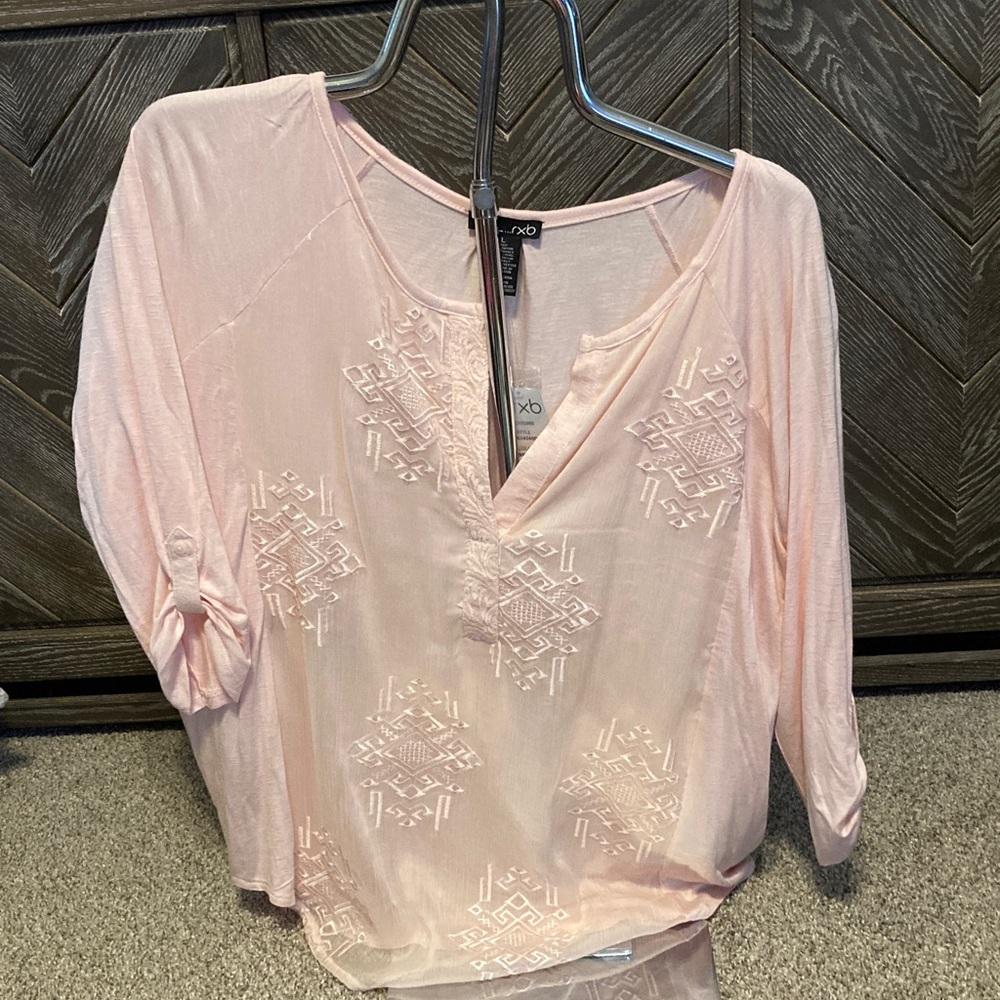 New RXB Pink bliss Embroidered Blouse